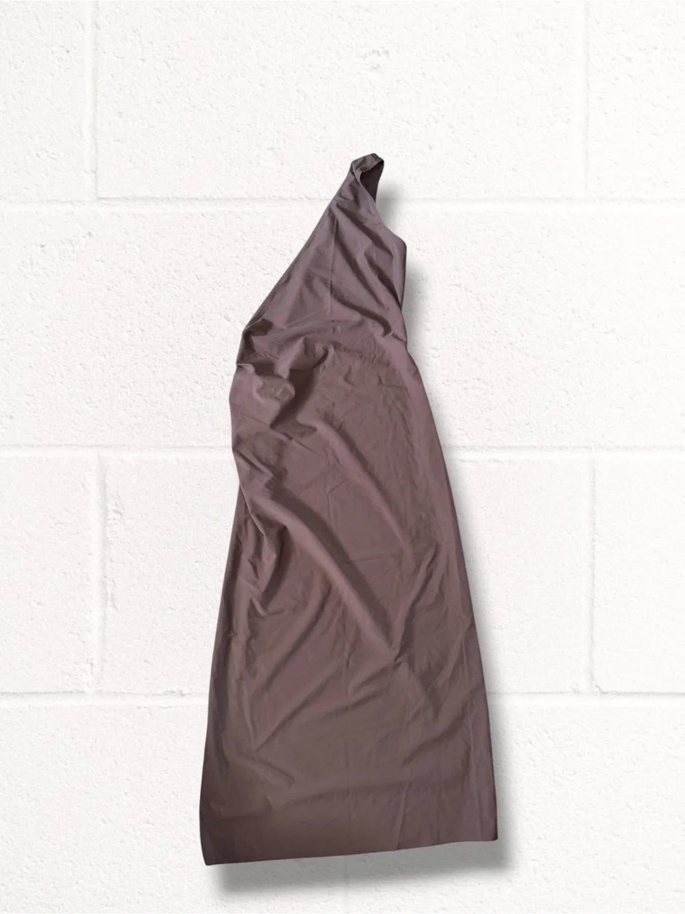 One-Shoulder Cutout Maxi Dress Swim Cover Up with Gold Accent - Brown - Picture 8 of 10